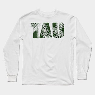 Tau Leaf Letters Long Sleeve T-Shirt